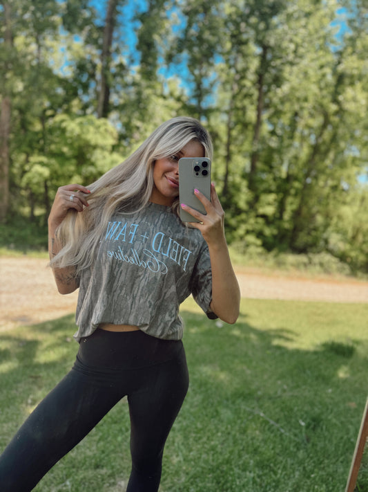 Field + Fawn Mossy Oak Tee