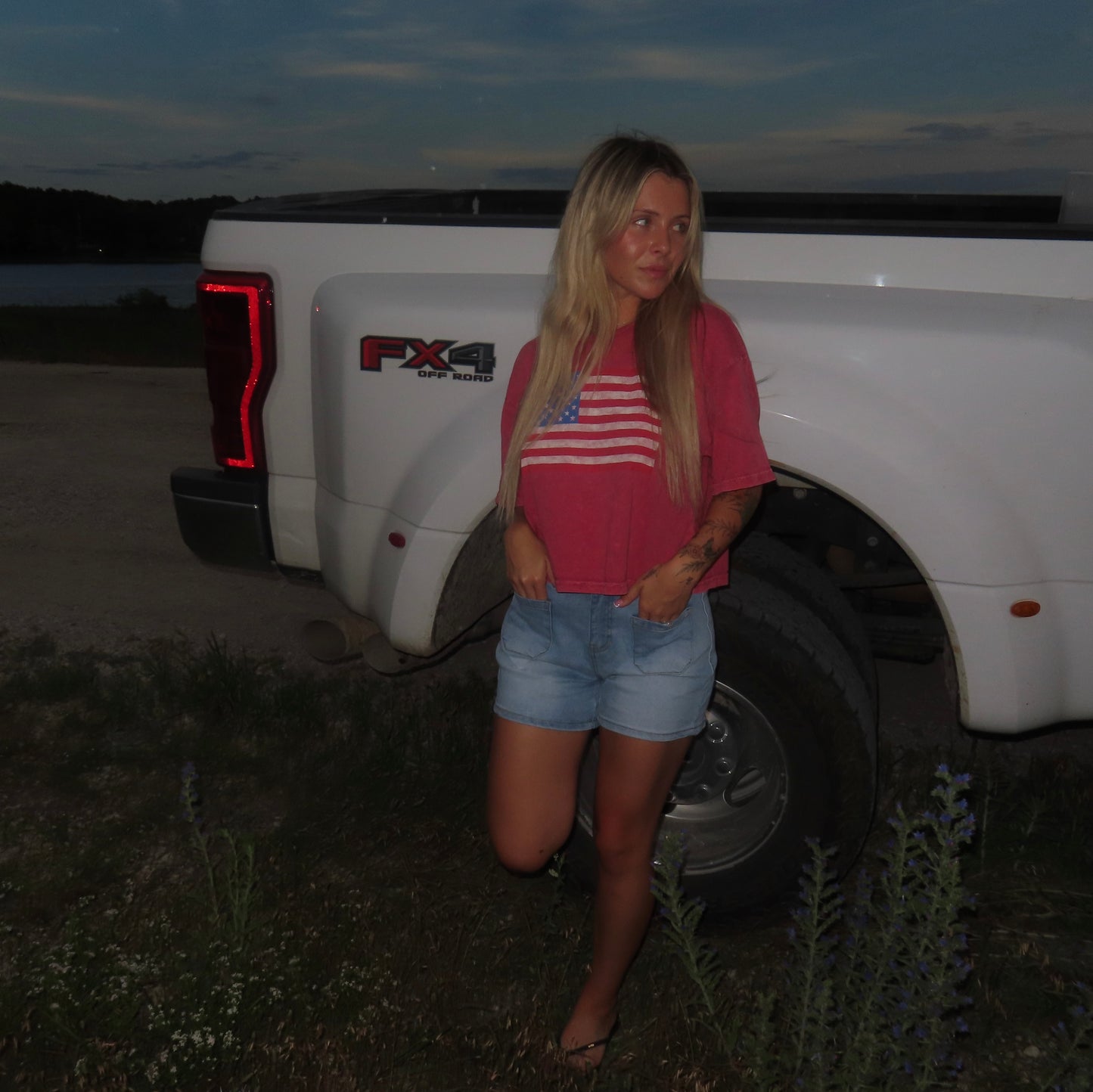 USA Cropped Tee